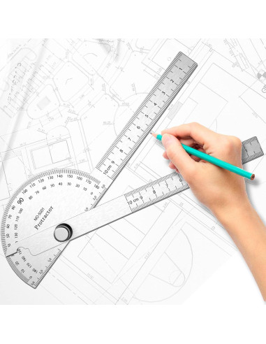 Transportador de Ángulo Ajustable ForoGore 10 cm Acero Inoxidable
