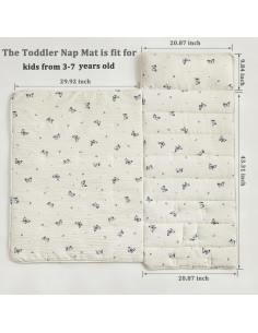 Colchoneta para Siesta Niños DuShow Mariposa 134x53 cm 2