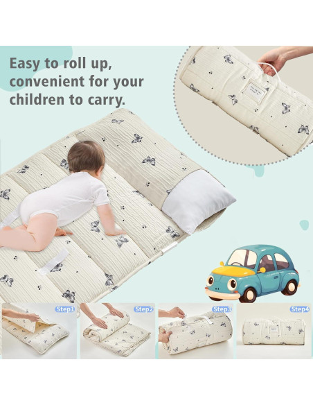 Colchoneta para Siesta Niños DuShow Mariposa 134x53 cm