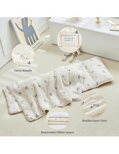 Colchoneta para Siesta Niños DuShow Mariposa 134x53 cm