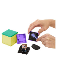Juego de Minería Mini Mattel Minecraft con Figura de Steve y Arena