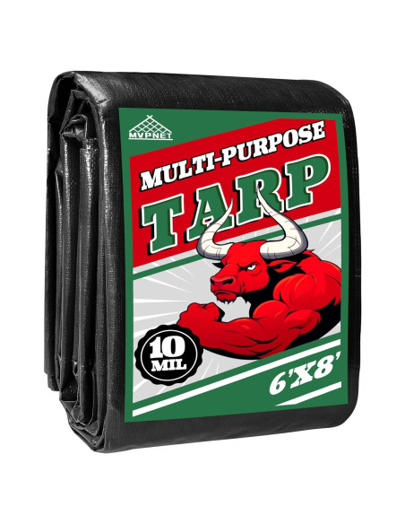 Lona Impermeable MVPNET 1.83x2.44m Verde/Negro 10mil