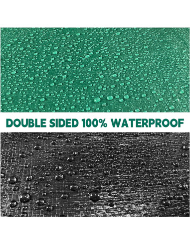 Lona Impermeable MVPNET 1.83x2.44m Verde/Negro 10mil