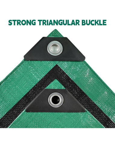 Lona Impermeable MVPNET 1.83x2.44m Verde/Negro 10mil