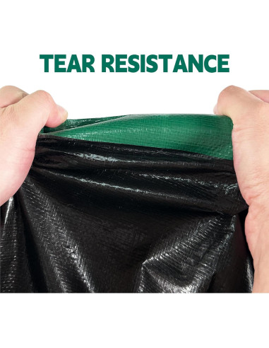Lona Impermeable MVPNET 1.83x2.44m Verde/Negro 10mil