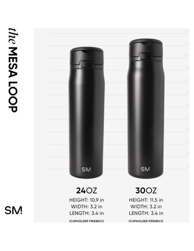 Botella de Agua Simple Modern Mesa Loop 24oz Acero Inoxidable