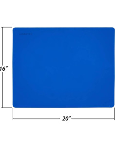 Tapete de Silicona Antiadherente Longfite 50.8x40.6 cm Azul 2 Pzas 2