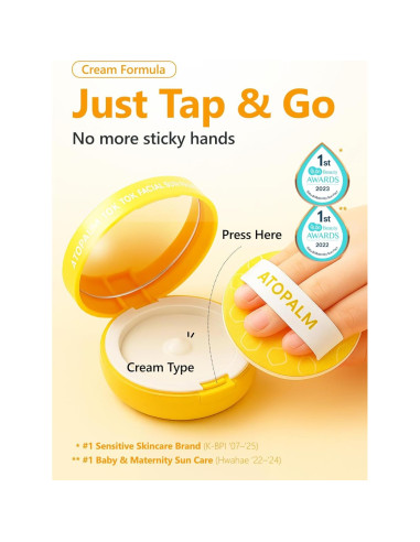 ATOPALM Tok Tok Pacto Solar Facial SPF43 PA+++ 15g