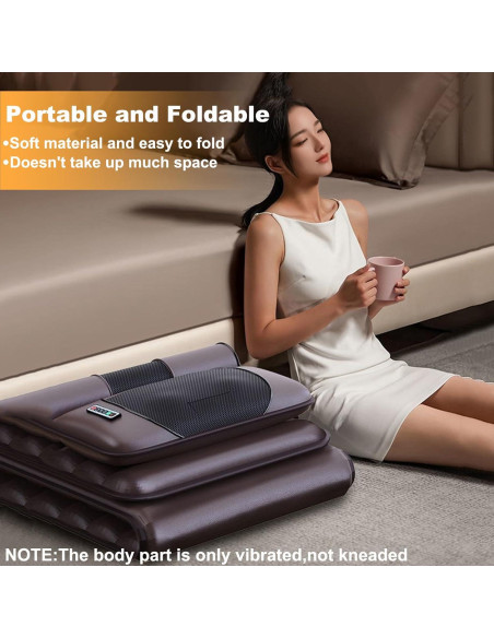 Alfombra de Masaje Vibrante Lvrunben con Calefacción 55x181cm