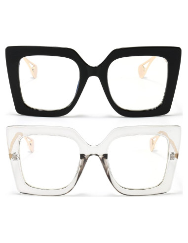 Gafas AIEYEZO Antiluz Azul Sobredimensionadas para Mujeres