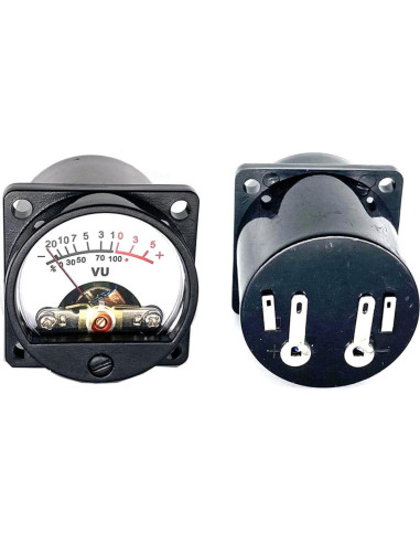 Kit 2 Medidores VU 35mm Cywhrvzsf con Placa de Control