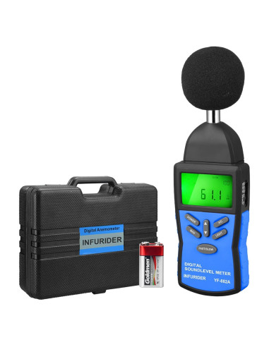 Medidor de Decibelios Portátil INFURIDER con Pantalla LCD