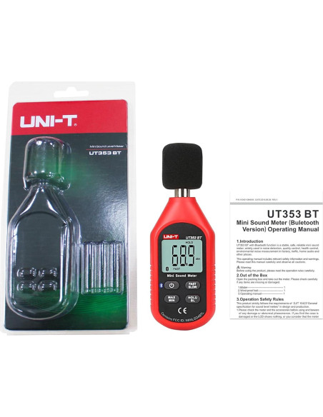 Medidor de Decibelios UNI-T UT353BT Bluetooth 30-130 dBA