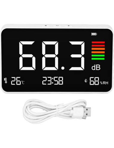 Medidor de Decibelios 3 en 1 VBESTLIFE con LCD y Batería