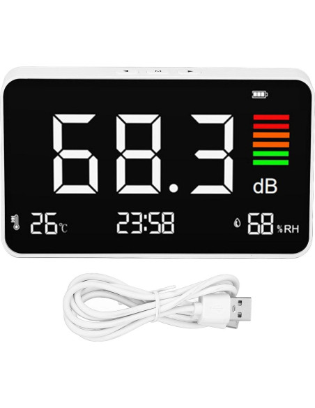 Medidor de Decibelios 3 en 1 VBESTLIFE con LCD y Batería