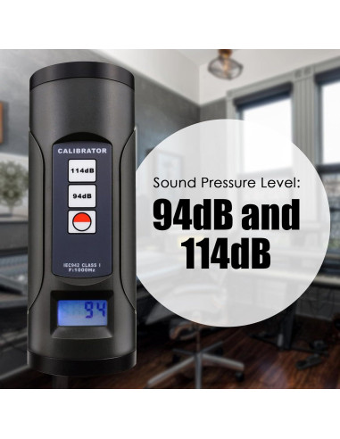 Calibrador de Nivel de Sonido TekcoPlus SLTK-885B 94-114dB