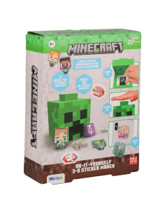 Hacedor de Stickers 3D Minecraft Creeper Paladone - Kit DIY para Niños