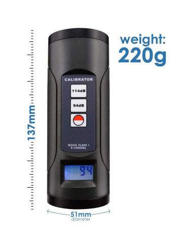 Calibrador de Nivel de Sonido TekcoPlus SLTK-885B 94-114dB