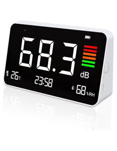 Medidor de Decibelios 5 en 1 Buumin con Pantalla LCD 8.5"