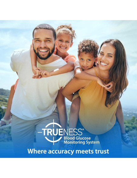 Medidor de Glucosa en Sangre TRUENESS con 100 Tiras y Lancetas