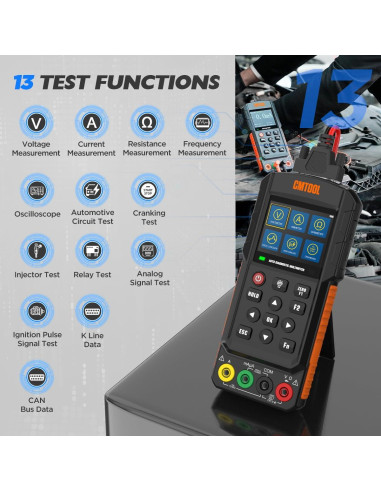 Multímetro Digital CMTOOL 1000V AC 700V Osciloscopio 2.8"