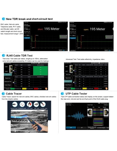 Probador de Fibra Óptica OTDR WANLUTECH MT-8810EFST 1310/1550nm