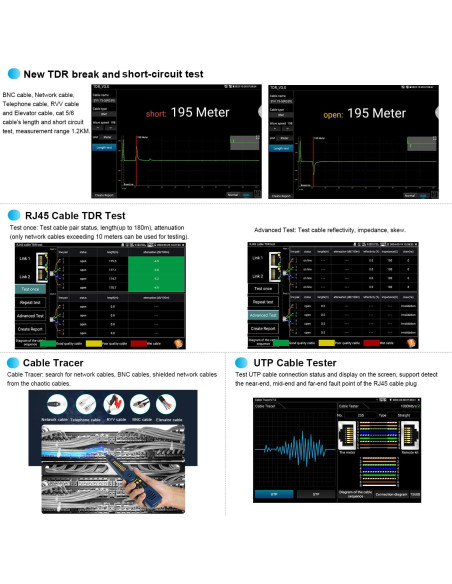 Probador de Fibra Óptica OTDR WANLUTECH MT-8810EFST 1310/1550nm