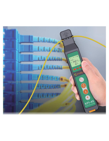 Identificador de Fibra Óptica Komshine KFI-45 - Medidor OPM y VFL