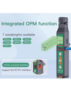 Identificador de Fibra Óptica Komshine KFI-45 - Medidor OPM y VFL 2