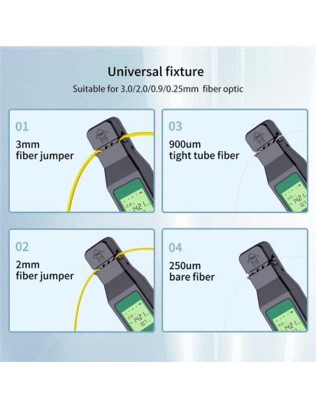 Identificador de Fibra Óptica Komshine KFI-45 - Medidor OPM y VFL