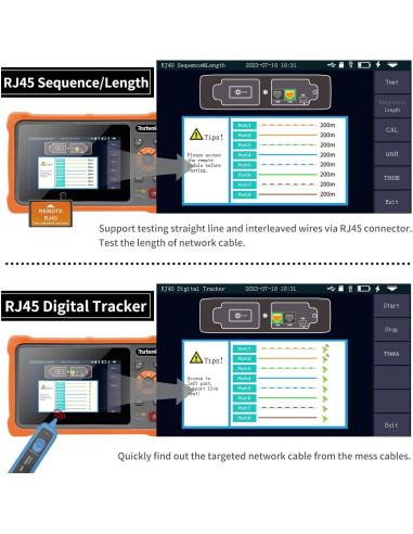 Probador OTDR de Fibra Óptica Rsrteng RSO-4000T 1610nm 22dB