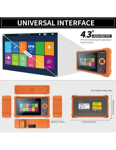 Probador OTDR de Fibra Óptica Rsrteng RSO-4000T 1610nm 22dB