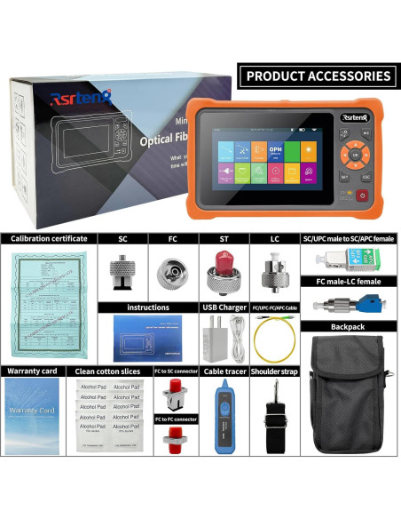 Probador OTDR de Fibra Óptica Rsrteng RSO-4000T 1610nm 22dB