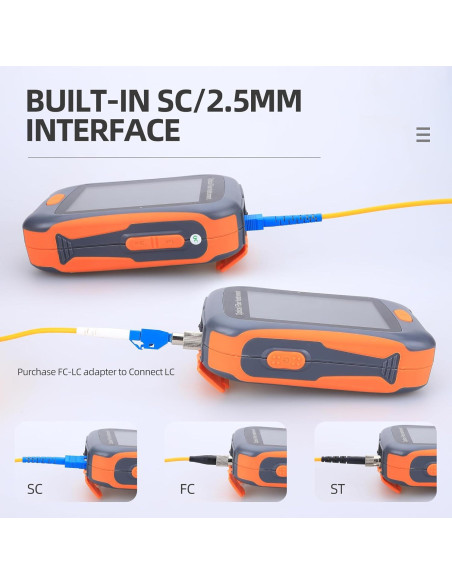 Mini OTDR Reflectómetro de Fibra Óptica ANPTAIKE OTDR-2800 20dB Mini OTDR Reflectómetro de Fibra Óptica ANPTAIKE OTDR-2800 20dB