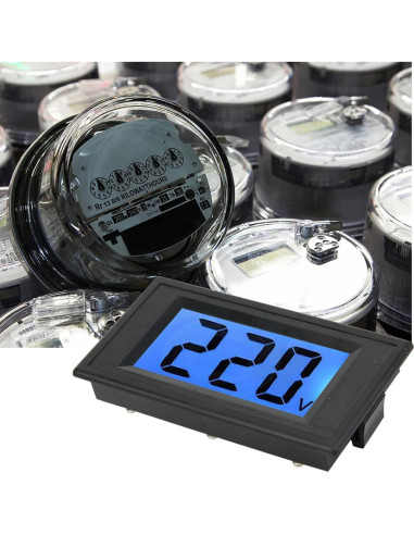 Voltímetro Digital AC Walfront YB5135D 80-500V Pantalla LCD