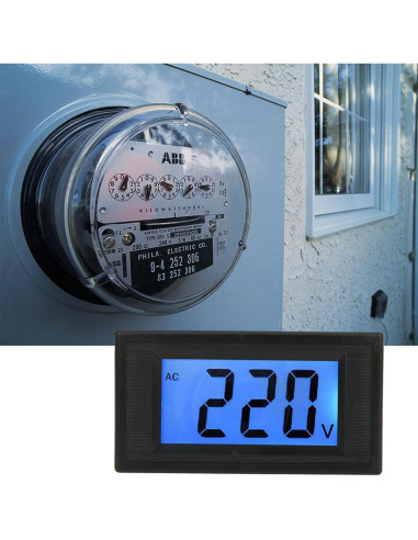 Voltímetro Digital AC Walfront YB5135D 80-500V Pantalla LCD