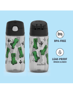 Botella de Hidratación Plástica THERMOS FUNtainer 473 ml Minecraft 2