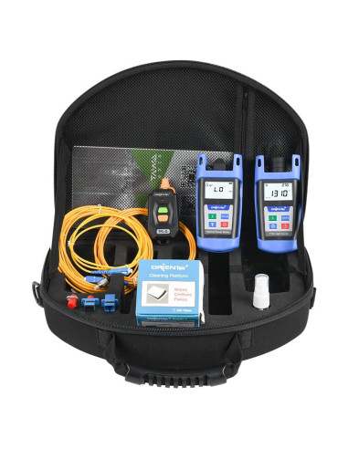 Kit de Herramientas FTTH Orientek TLT-7E Medidor de Potencia Óptica