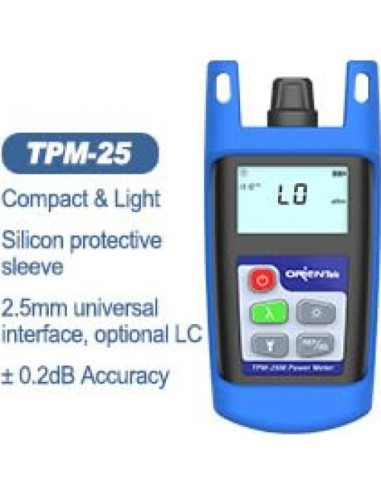 Kit de Herramientas FTTH Orientek TLT-7E Medidor de Potencia Óptica