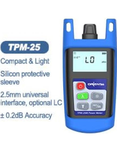 Kit de Herramientas FTTH Orientek TLT-7E Medidor de Potencia Óptica
