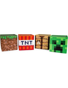 Conjunto de Almacenamiento Minecraft 4 Contenedores 25 cm 2