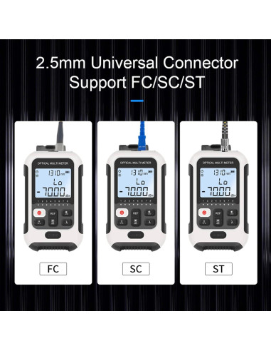 Medidor de Potencia de Fibra Óptica Fafeicy 800-1700nm
