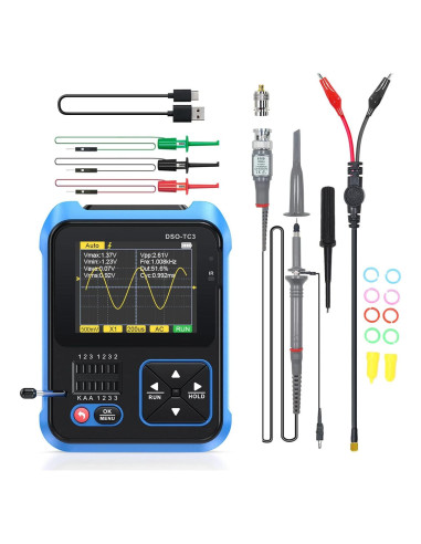 Osciloscopio Digital Portátil Hilitand 3 en 1 500 kHz