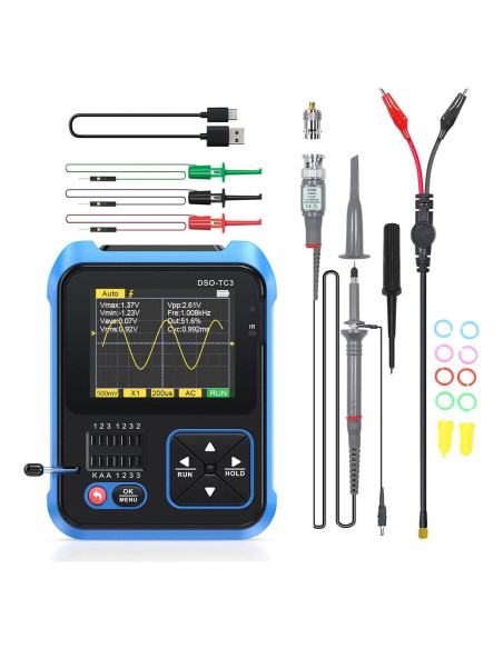 Osciloscopio Digital Portátil Hilitand 3 en 1 500 kHz
