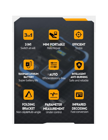 Osciloscopio Digital Portátil Hilitand 3 en 1 500 kHz