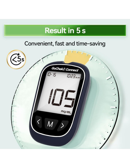 Kit de Prueba de Azúcar en Sangre MicroTech Bluetooth 10 Tiras