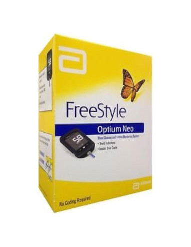 Glucometro Freestyle Optium con 100 Tiras Individuales