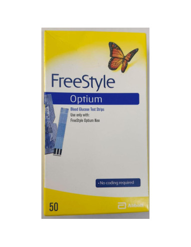 Glucometro Freestyle Optium con 100 Tiras Individuales