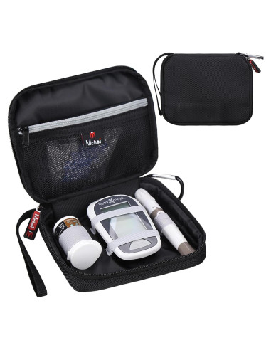 Estuche Organizador para Suministros de Diabetes Mchoi 17.3x14cm