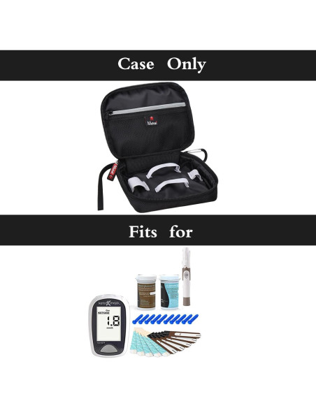 Estuche Organizador para Suministros de Diabetes Mchoi 17.3x14cm Estuche Organizador para Suministros de Diabetes Mchoi 17.3x14cm